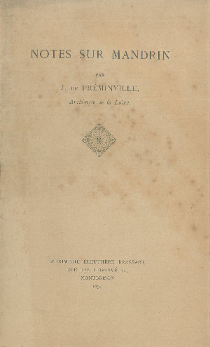 Notes sur Mandrin par J. Fréminville